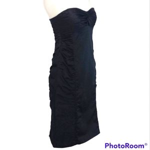 Nanette Lepore Siren Strapless Black Cocktail Dress 12